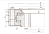  AOXUAN Гурван эгнээ Roller Slewing Bearing - 130 Араа байхгүй