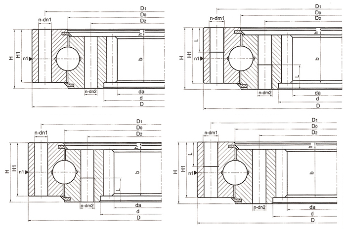 Slewing Ring For Excavator Spare Parts Aoxuan Bearings